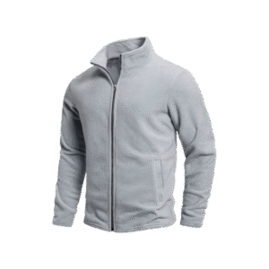 Melange Grey Full Sleeve Fleece Jacket