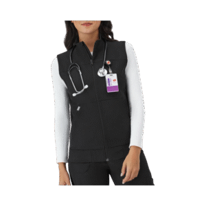 Women button front nurse vest
