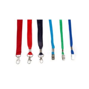 Premium Multi-Color Lanyards with Metal Clips