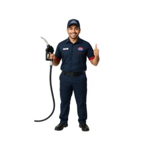 Navy Blue Gas Station Staff Uniform