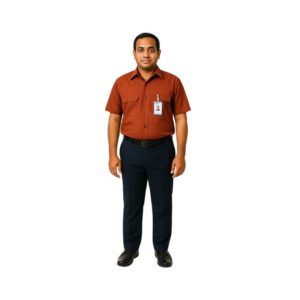 Office Peon in Maroon Uniform