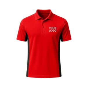Sporty Red Polo Shirt (Unisex)