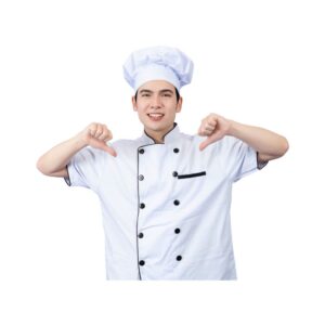 Classic White Double-Breasted Chef Shirt
