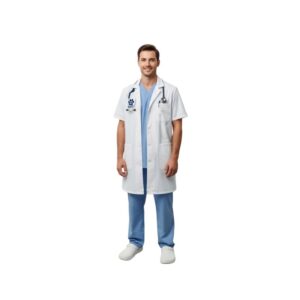 Men’s Veterinary Doctor Uniform with Lab Coat