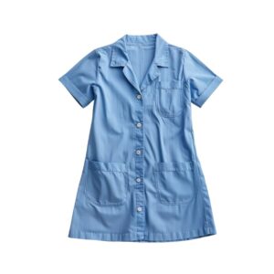 light blue women's daycare uniform